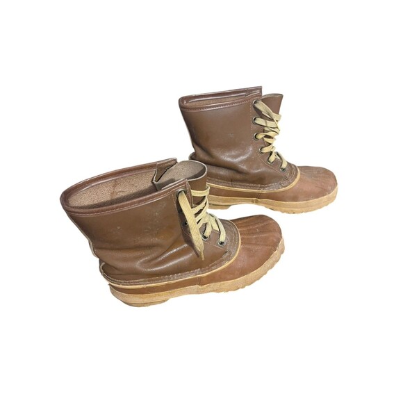 Vtg Sorel Youth Sz 6 Arctic Pac Kaufman Canada Brown Snow Duck Boots - Picture 9 of 10